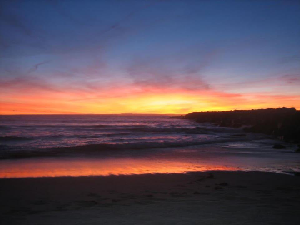 Strand mit Sonnenuntergang Hotel Axis Ofir Beach Resort