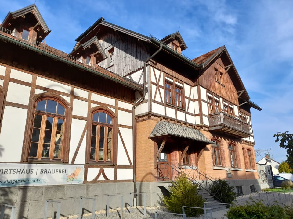 Außenansicht Klingenstein Hotel Wirtshaus Brauerei