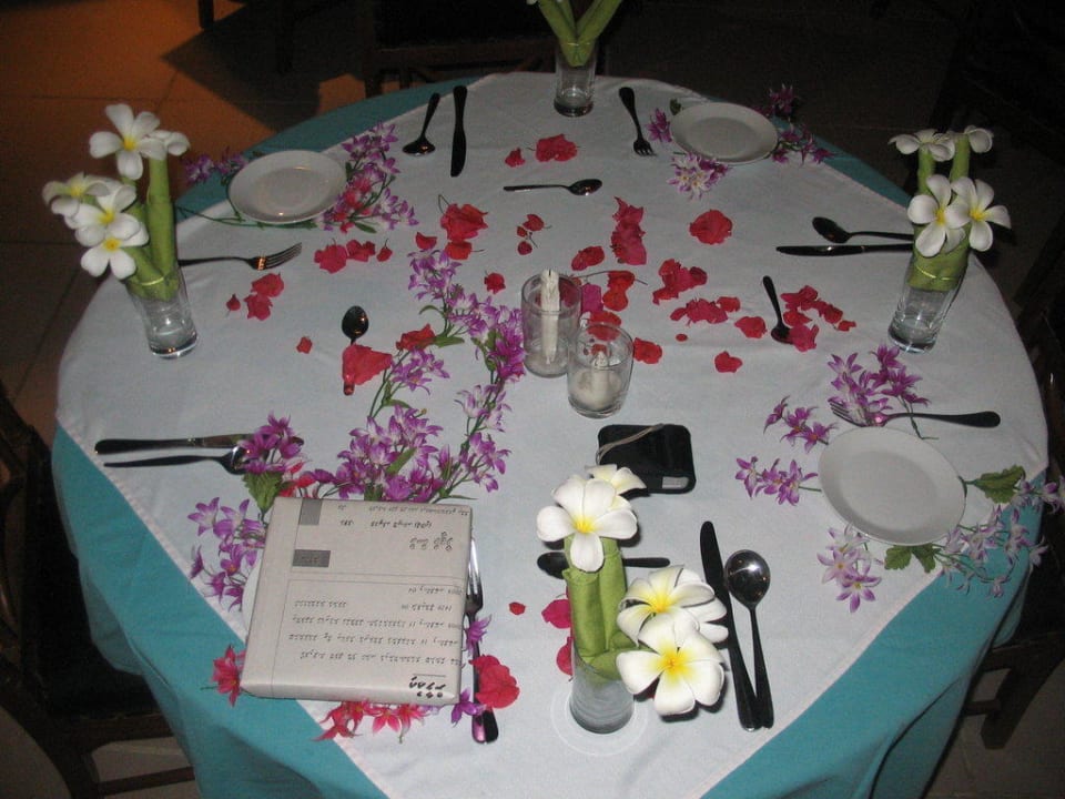 Abendessen Embudu Village