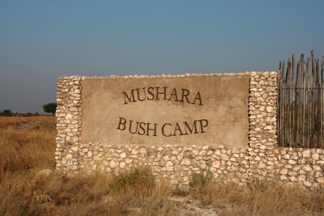 Einfahrt Mushara Bush Camp