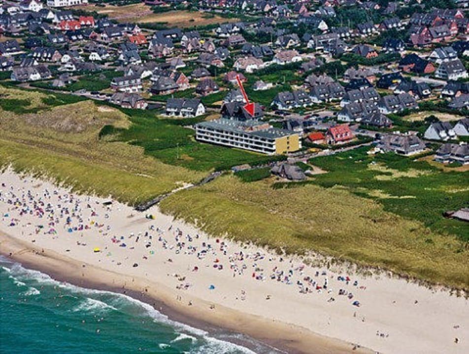 Tolle Lage des Hauses Dünenhof zum Kronprinzen - Apartment Sylter Strandkuhle