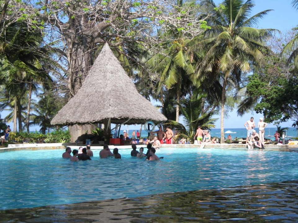 Poolbar mit lustiger Bedienung Hotel Papillon Lagoon Reef