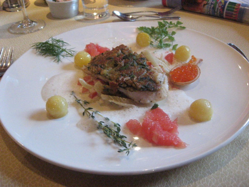 Ein weiterer Hauptgang Olympia Relax Hotel Leonhard Stock