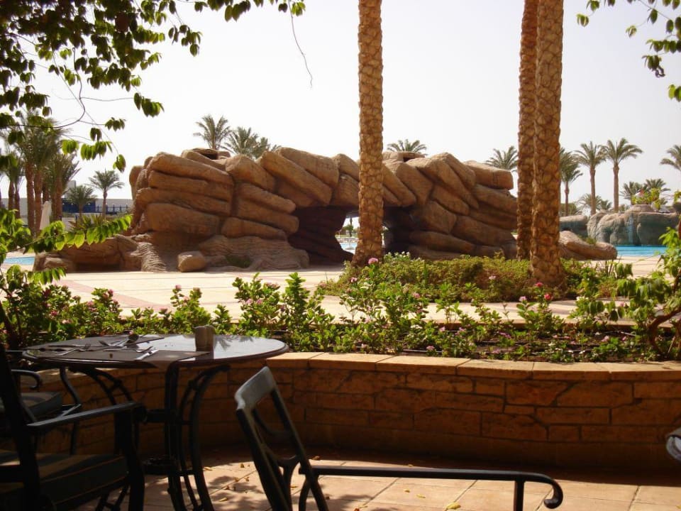 Interconti Abu Soma, Blick von der Terrasse Palm Royale Resort - Soma Bay