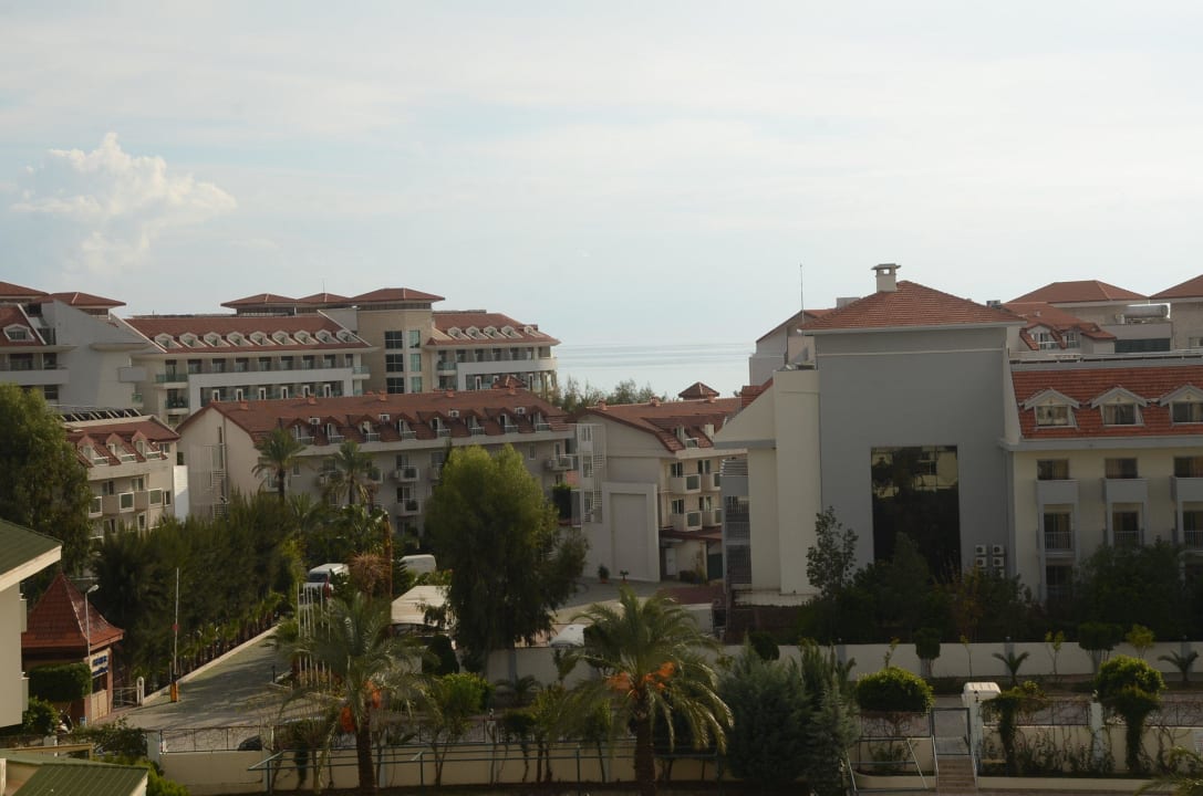 Blick zum Seher Resort & Spa und zum Meer Seher Sun Palace Resort & Spa