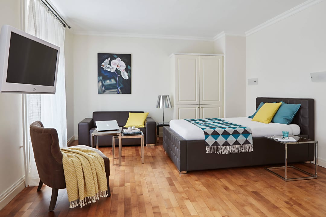 Schlafzimmer VISIONAPARTMENTS Zurich Albertstrasse