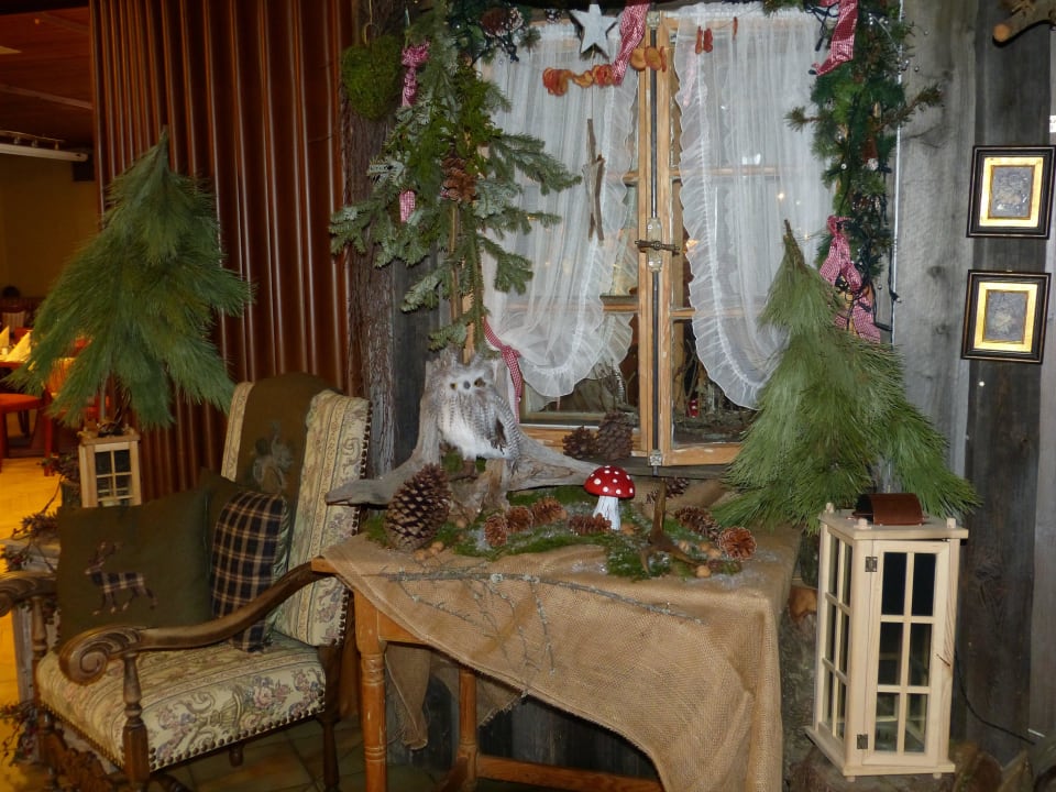 Deko im Gastraum Landhotel Koller