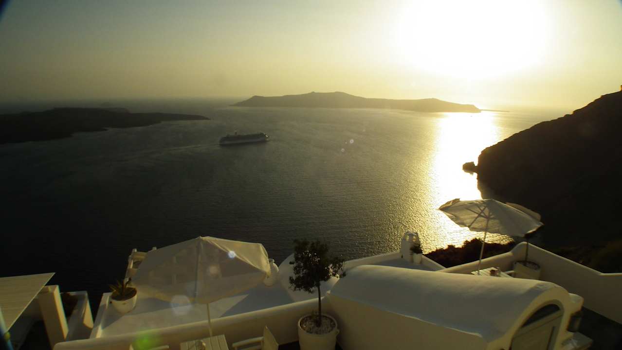 Ausblick Appartement-Terrasse Hotel Agali Houses