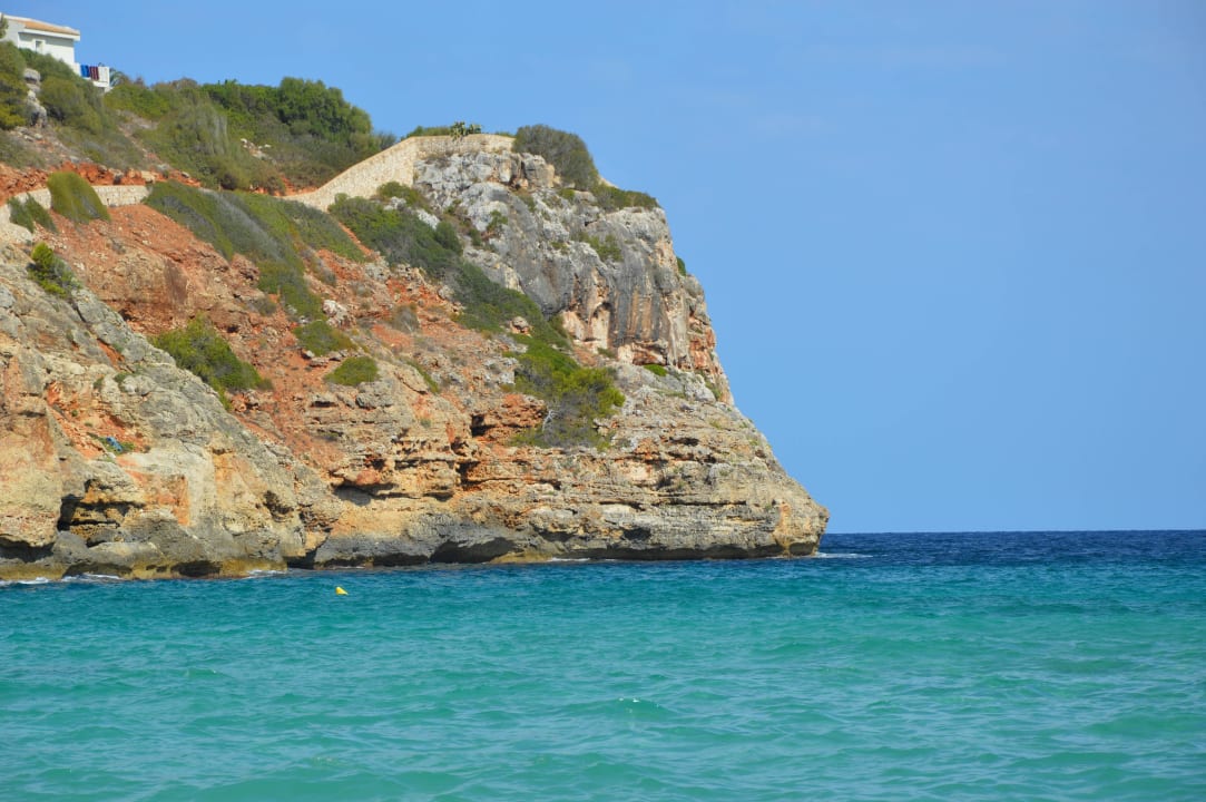 Widok z plazy blau punta reina