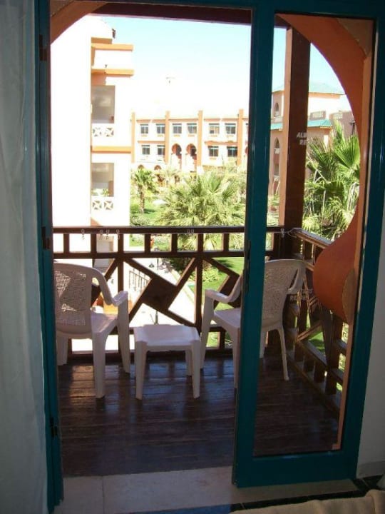 Balkon vor dem Elernschlafzimmer Pickalbatros Aqua Park Resort - Hurghada