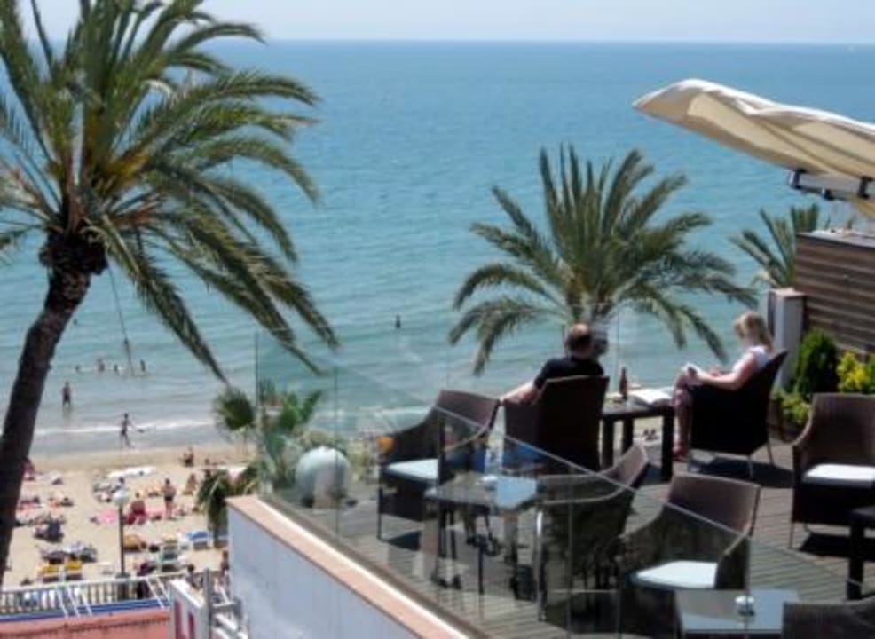 Ausblick von der Dachterrasse Hotel Platjador