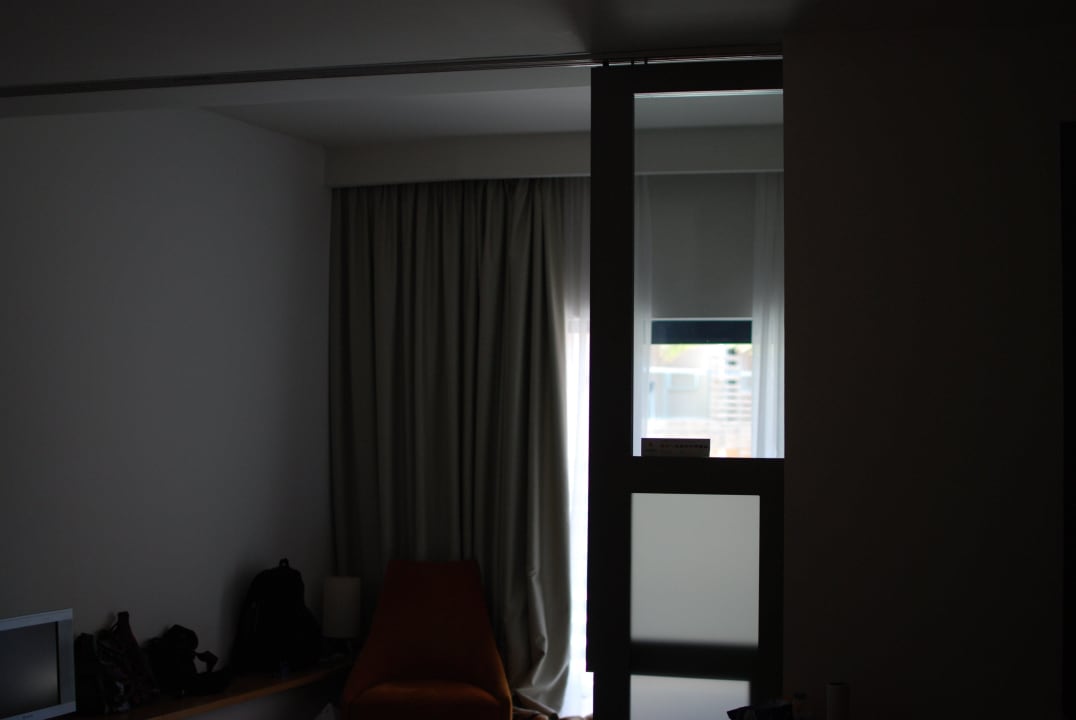 Die Zimmertrennwand Ohtels Les Oliveres