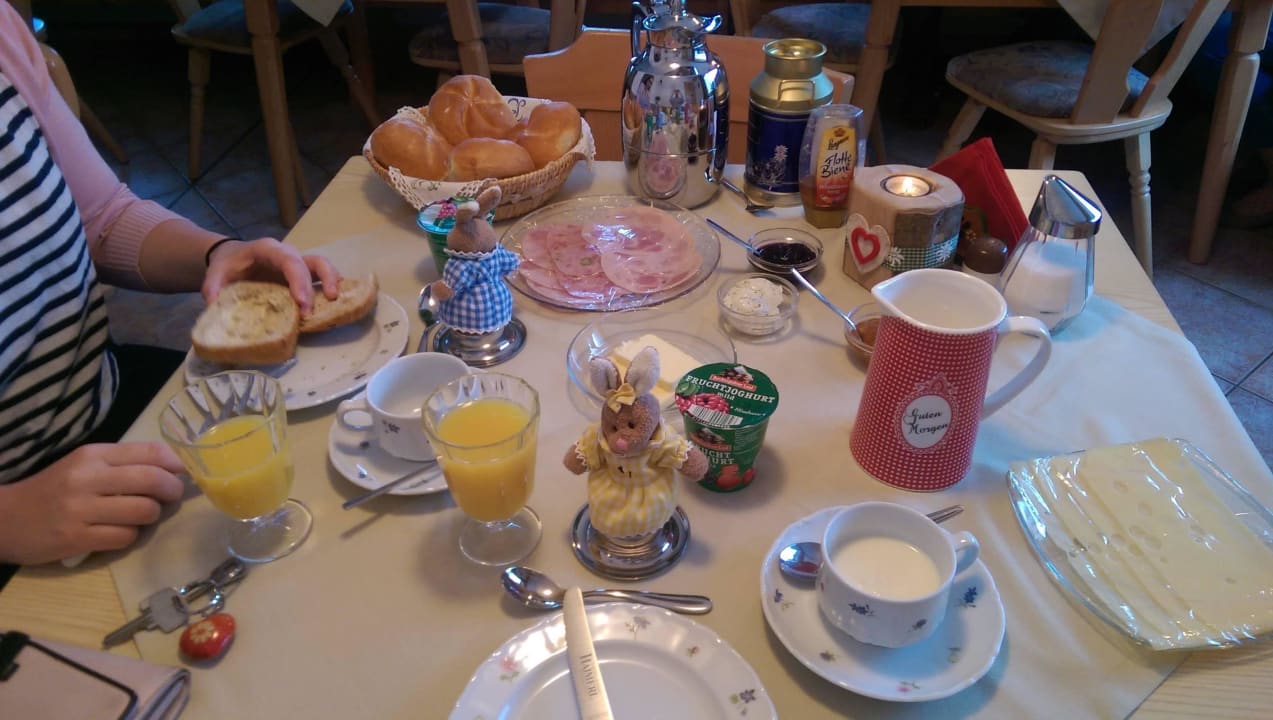 Unser üppiges Frühstück Ferienwohnung Koll