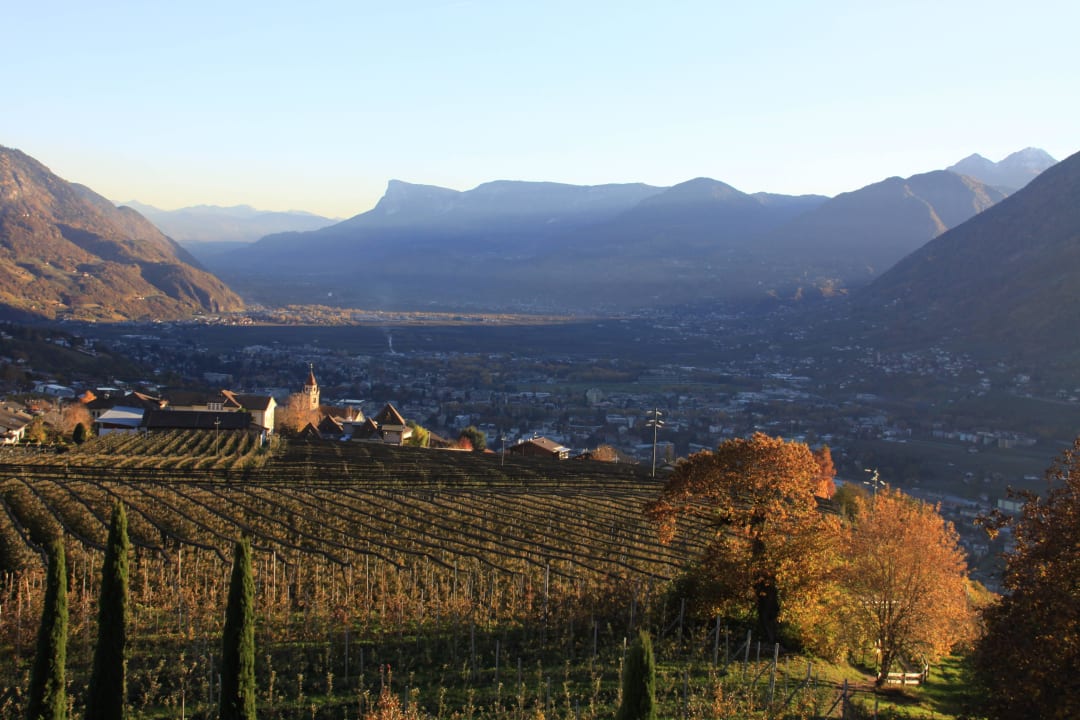 Blick vom Zimmer im 3. Stock Hotel Patrizia