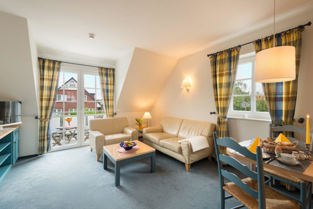 Ferienwohnung Typ III - Wohnbereich Apartments Friesenhaus Sylter Domizil