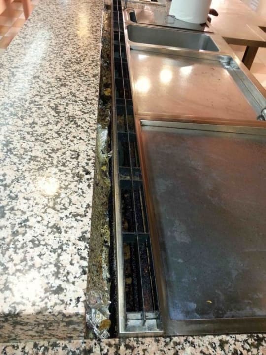 Kochstelle vom live kochen. HSM Calas Park