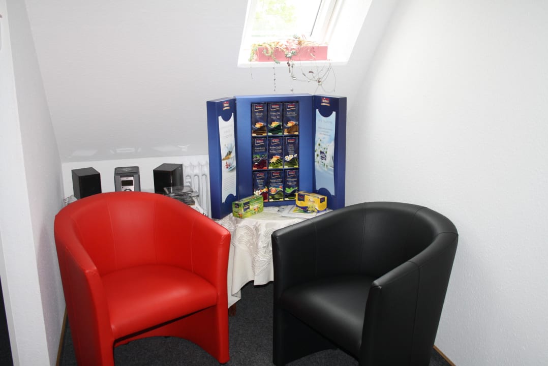 Ruhe- und Leseecke mit Teebar Pension Engelmann