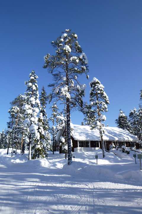Außenansicht Ferienhaus Ounasvaaran Lakituvat