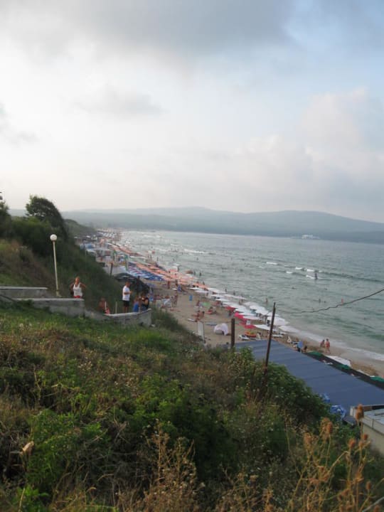 Blick zum Strand Hotel Perla Plaza