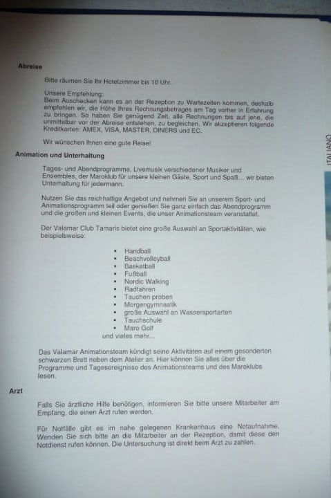 Hotel-Infomappe Valamar Tamaris Villas