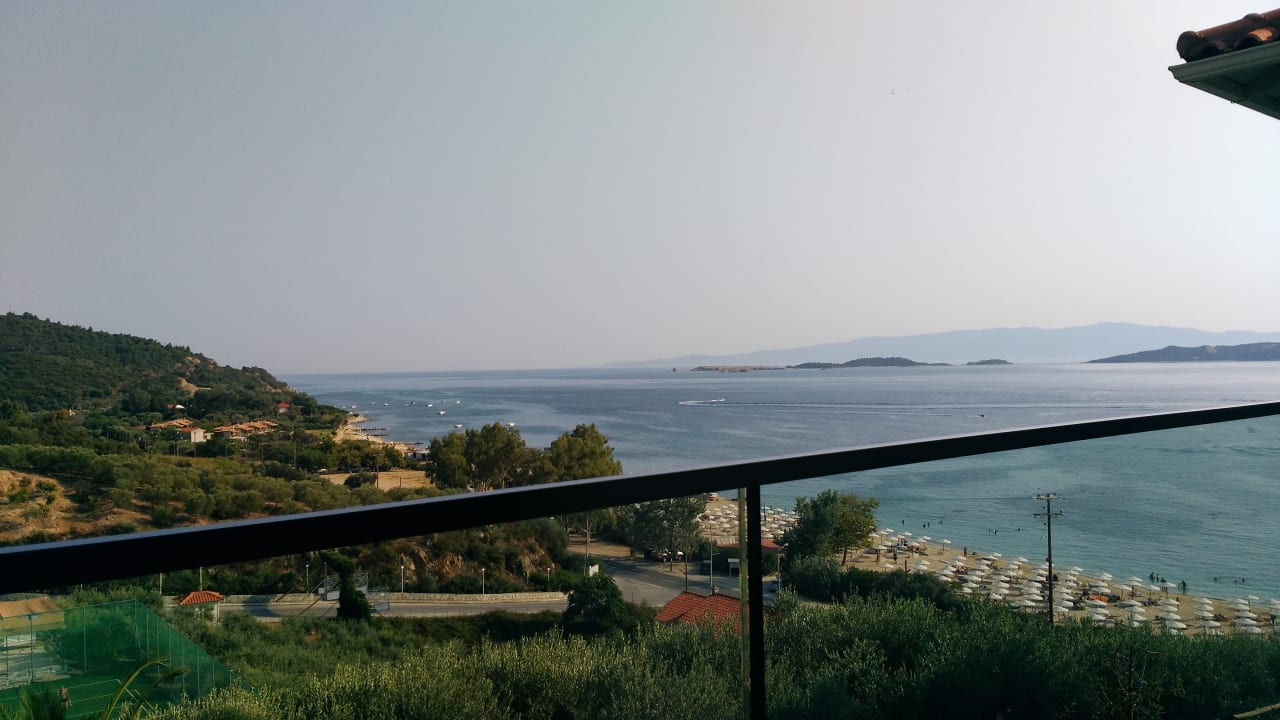 Ausblick Akrathos Beach Hotel