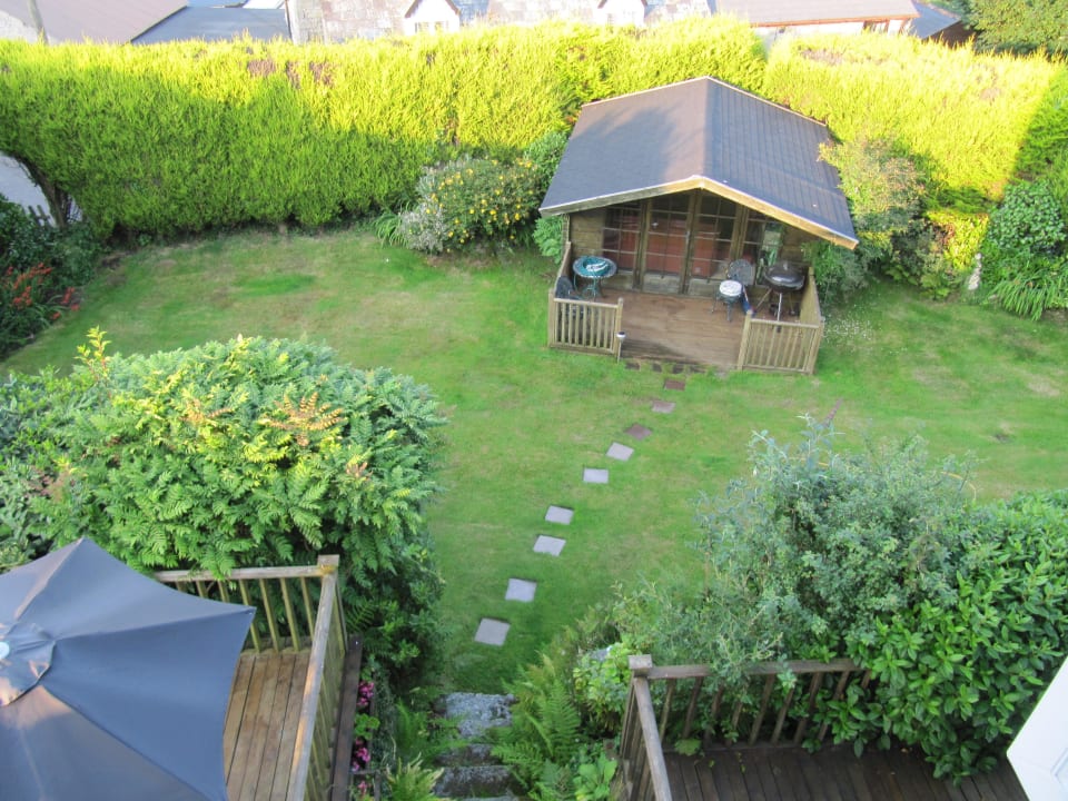 Blick aus Zimmer Fowey Bed & Breakfast Rescorla Farm House