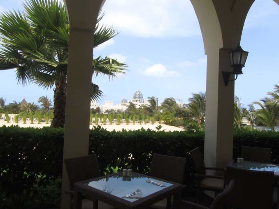 Unser Frühstücksplatz Hotel Riu Karamboa