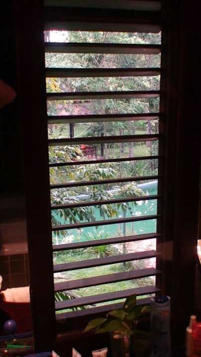 Blick aus dem Badezimmer Angkor Village Resort