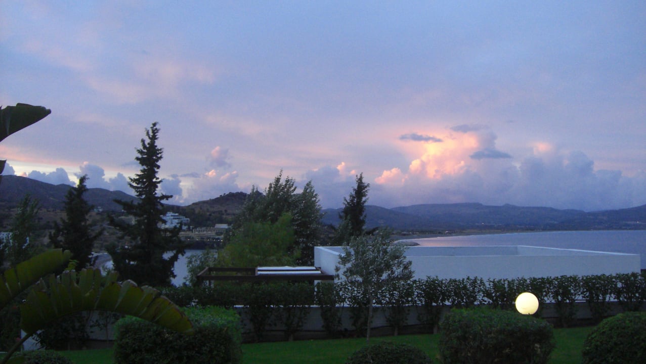 Ausblick von unserer Juniorsuite Lindos Mare, Seaside Hotel