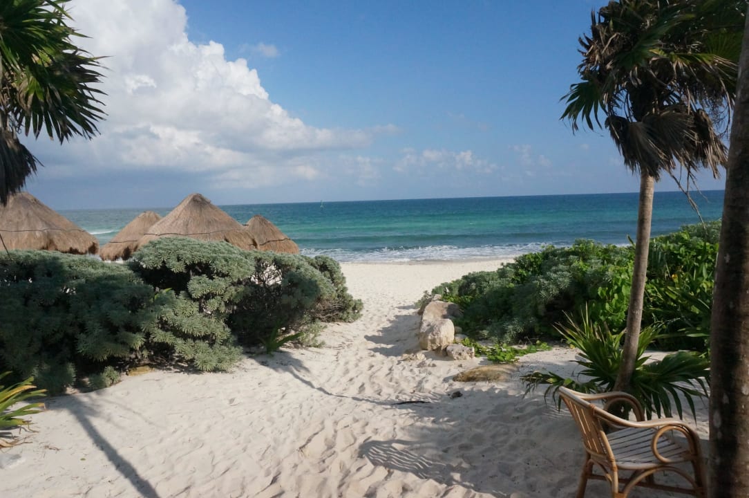 Blick von der kleinen Strandbar Valentin Imperial Riviera Maya - Adults only