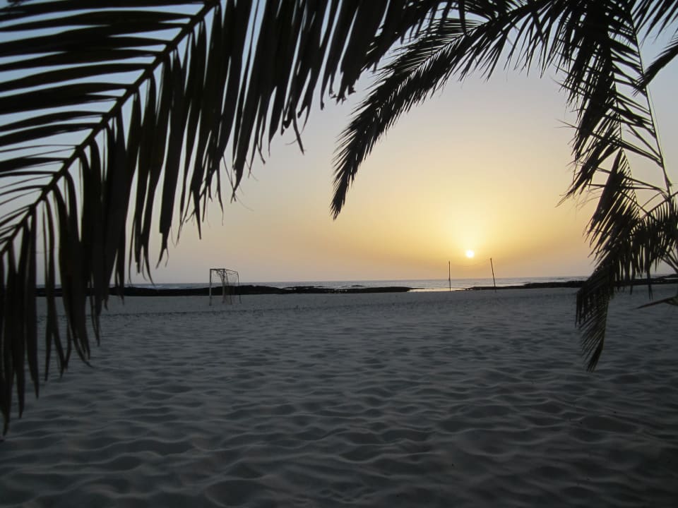 Sonnenuntergang direkt vorm Hotel Hotel Cotillo Lagos