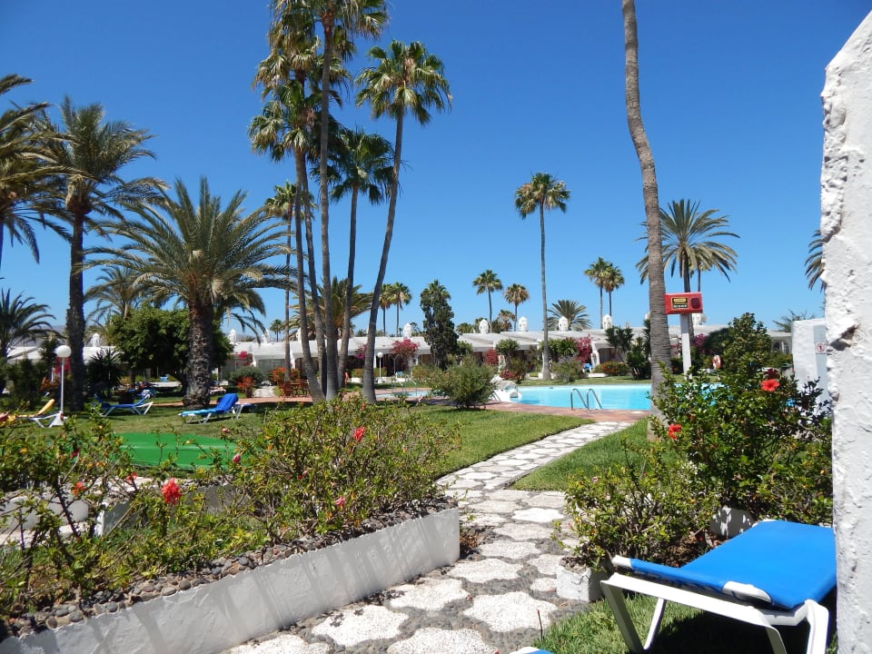 Blick von unserem Bungalow aus Sahara Beach Club