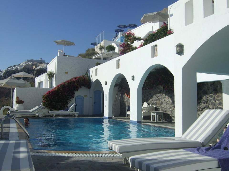 Der Pool des Hotels Hotel Agali Houses