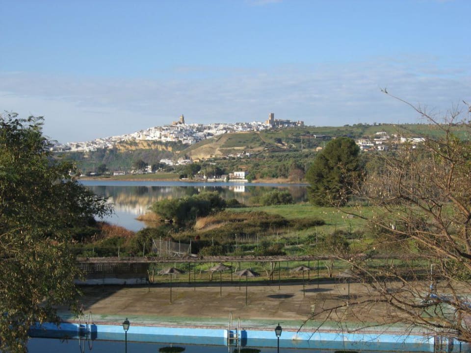 Blick vom Dach des Hotels auf Arcos Hotel Mesón de la Molinera