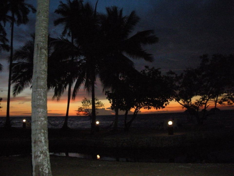 Sonnenuntergang vom Restaurant gesehen Koh Chang Bailan Beach Resort
