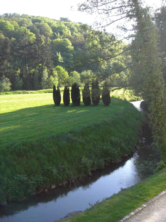 Ausblick Zimmer Nr.111 Hotel Les Jardins De La Molignee