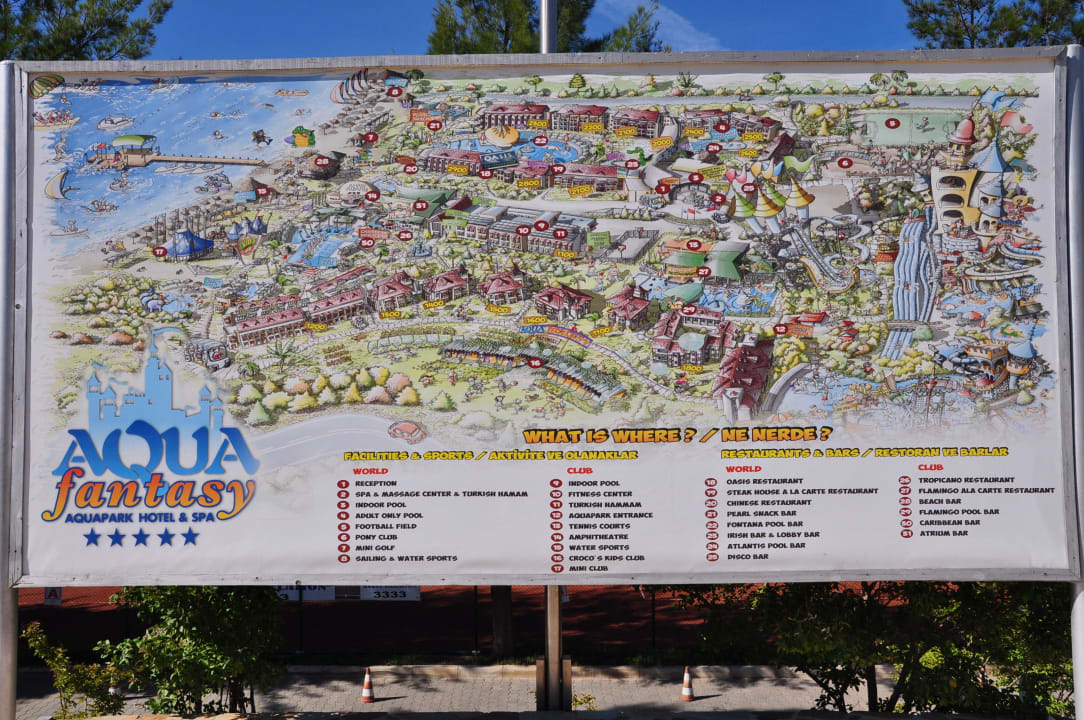 Die komplette Anlage Aqua Fantasy Aquapark Hotel & Spa