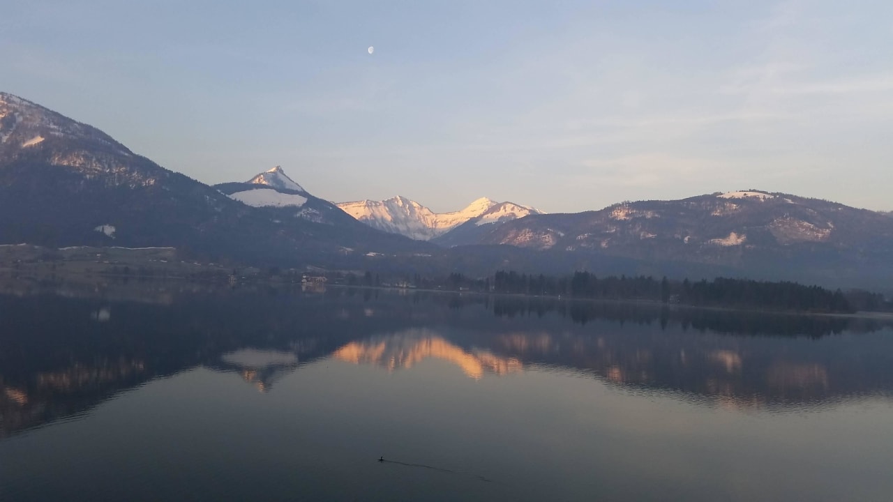 Traumhafte Aussicht von unserem Hotelzimmer Romantik Hotel Im Weissen Rössl