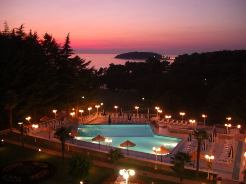 Blick von unserem Zimmer aus Hotel Mediteran Plava Laguna