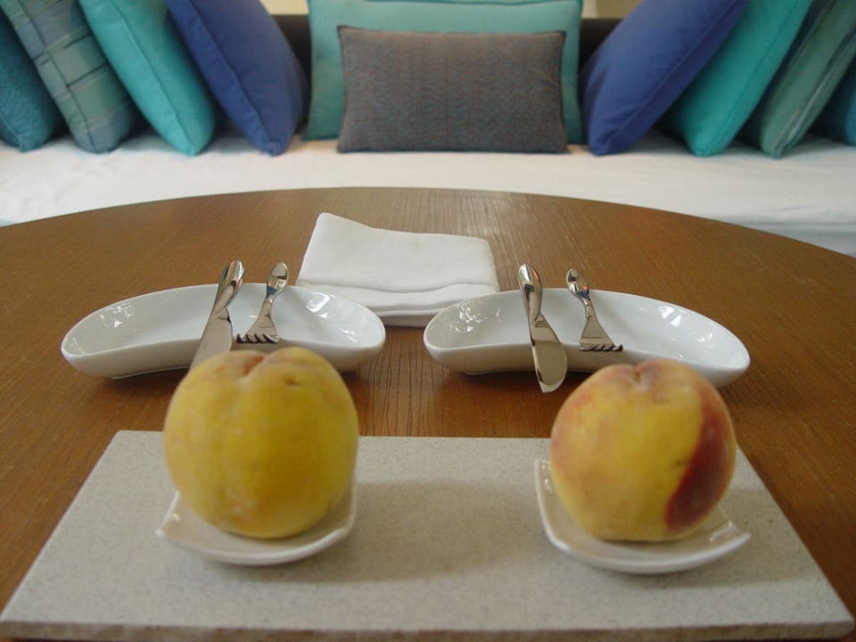 Täglich frische Früchte in der Villa Conrad Maldives Rangali Island