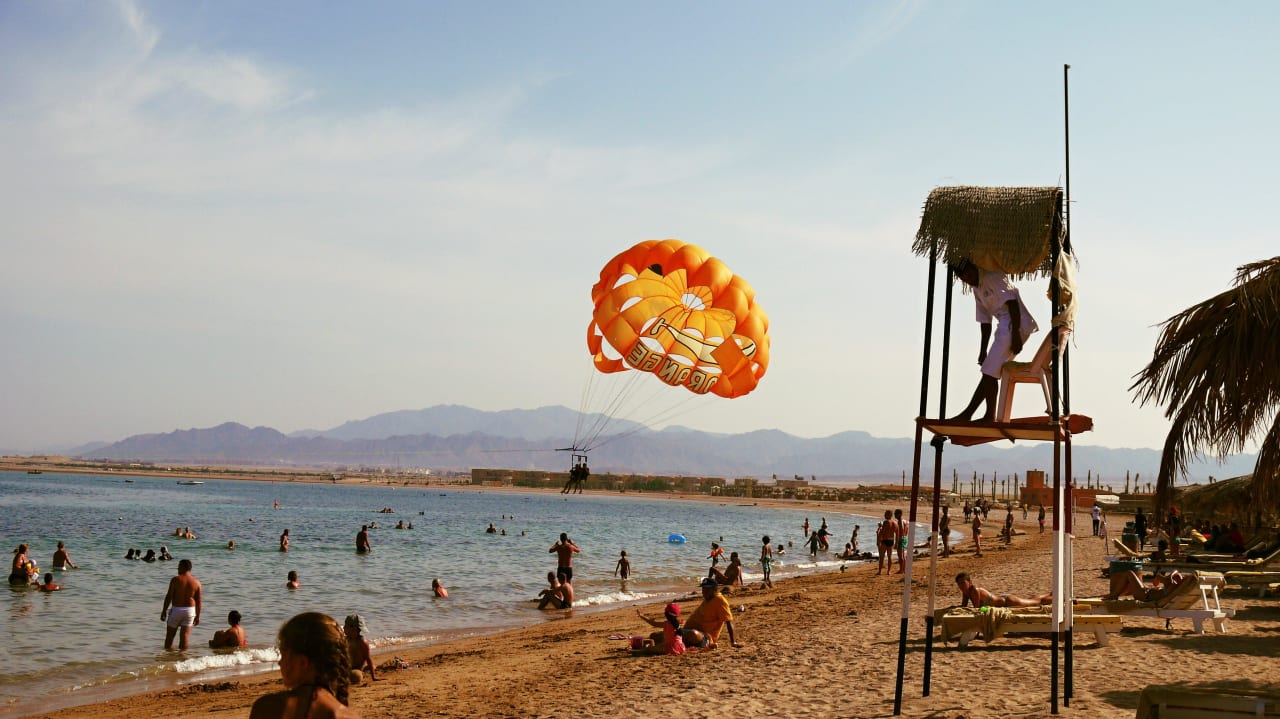 Parasailing a pláž Sentido Caribbean World Soma Bay