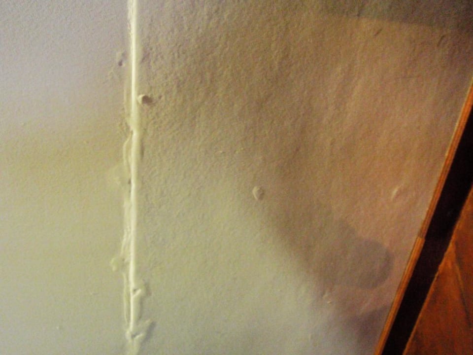 The wall in our water villa. Angaga Island Resort