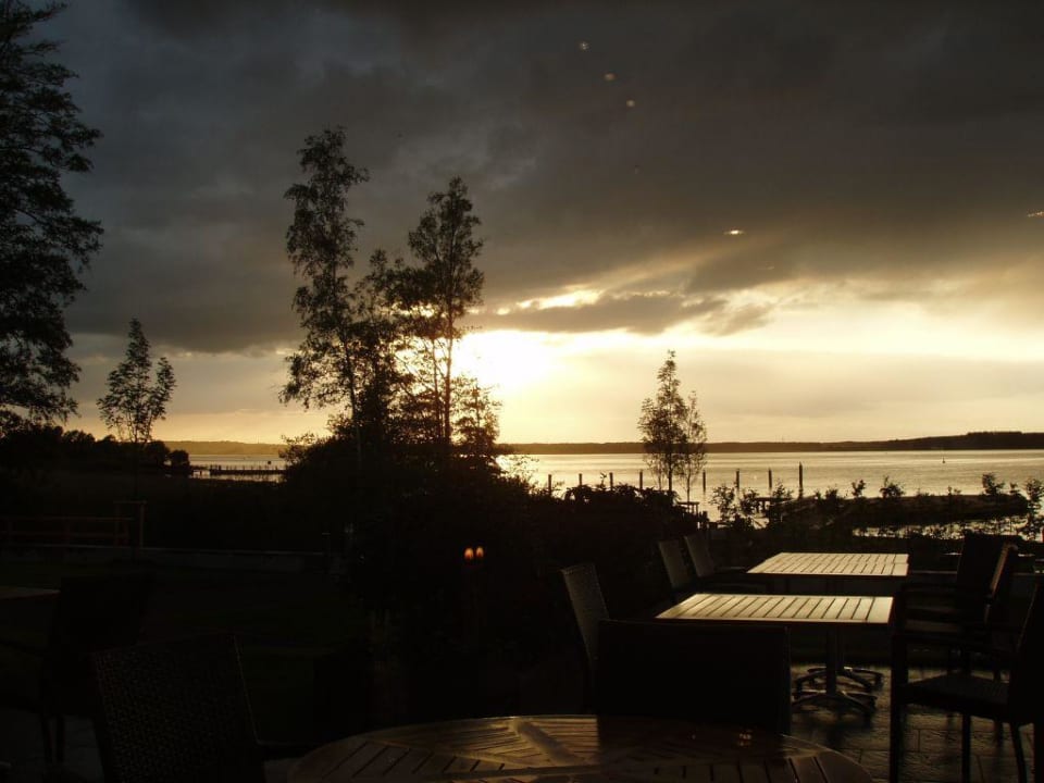 Restaurantterrasse Seehotel Fleesensee