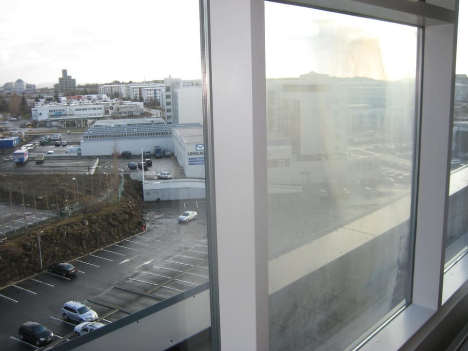 Blindes Fenster im Executive Zimmer Hilton Reykjavik Nordica