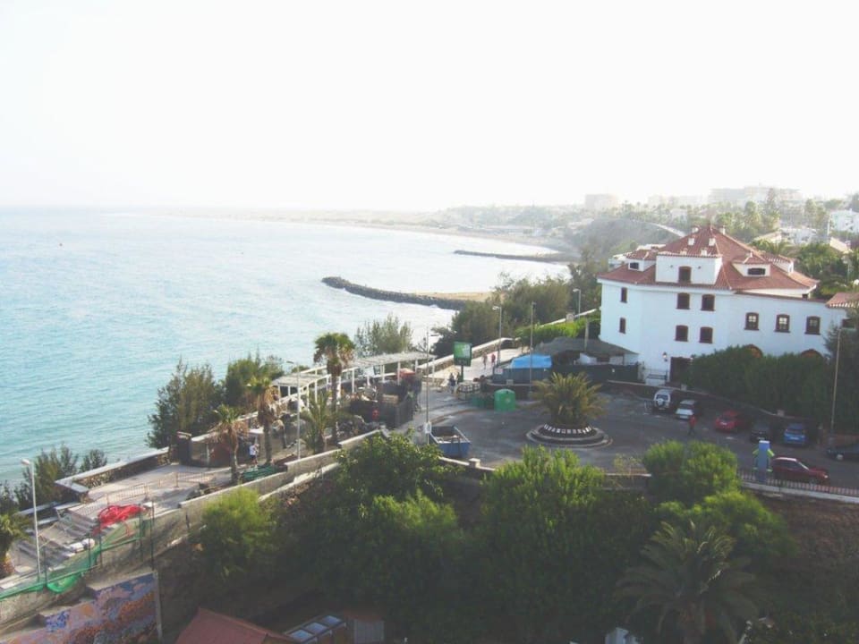 Blick vom Balkon 8.Stock auf  Playa del Ingles Hotel Europalace