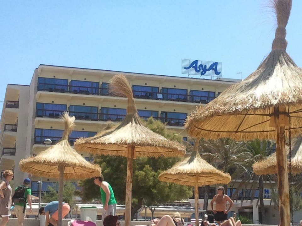 Hotel vom Strand gesehen AYA Seahotel - Adults only
