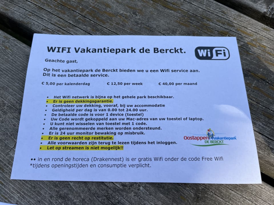 Sonstiges Oostappen Vakantiepark de Berckt