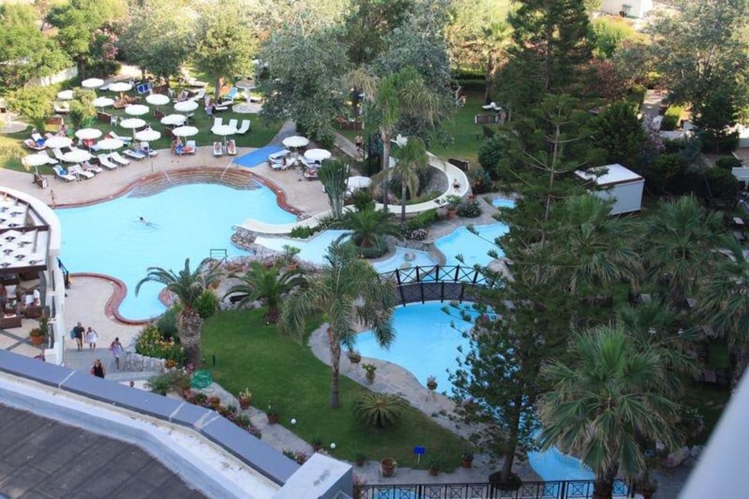 Blick von unserem Balkon in der 7.Etage Hotel Calypso Beach