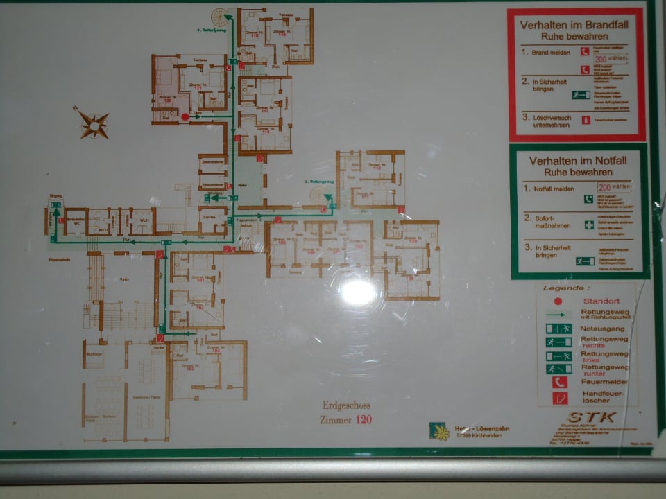 Fluchtplan kaputt Hotel Carpe Diem