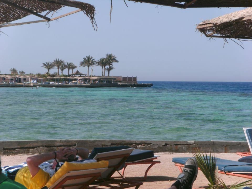 Blick auf das Riff links von der Marina Bel Air Azur Resort - Adults only